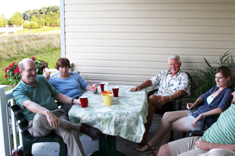 Chilling on the back porch